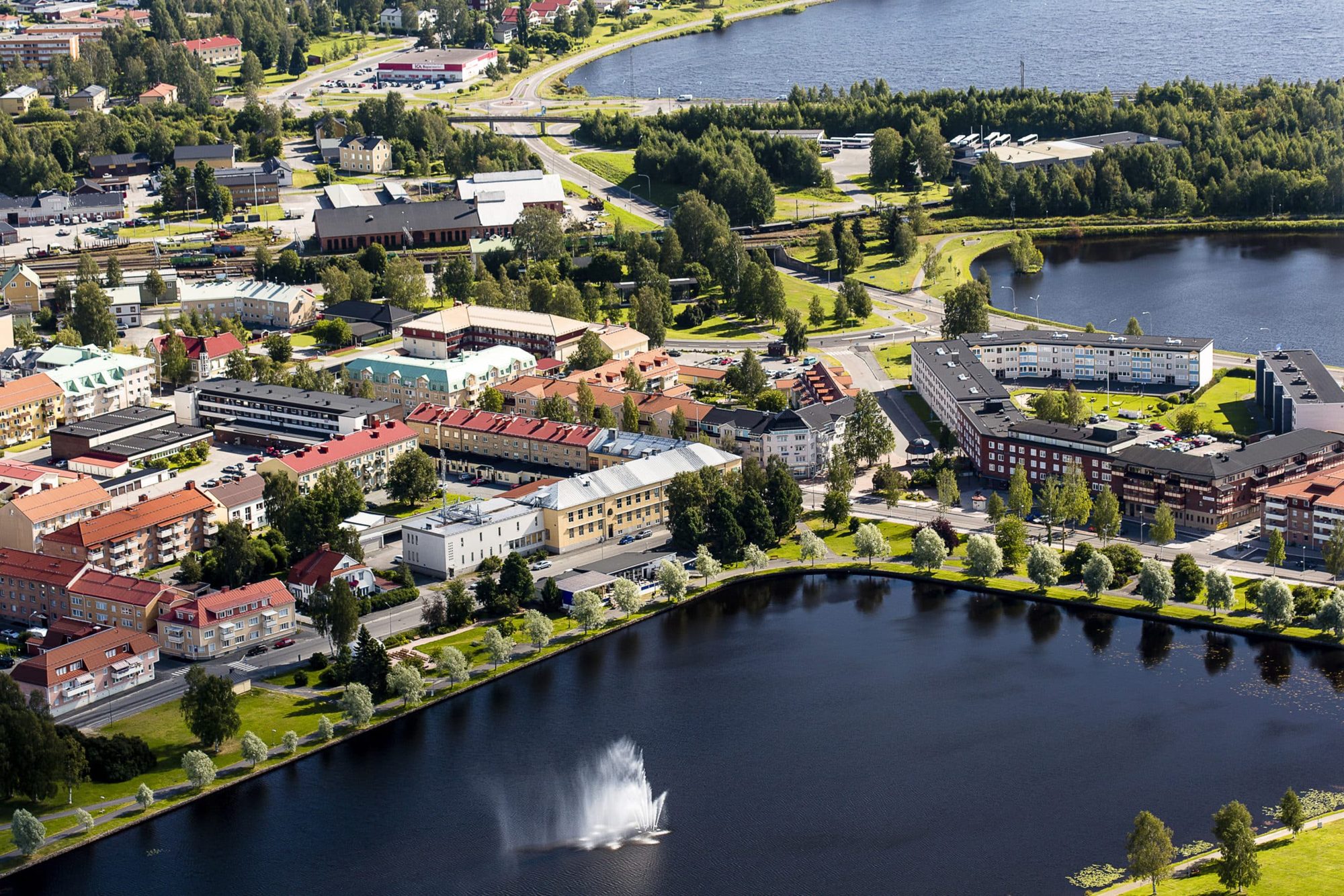 Flygfoto över Boden
